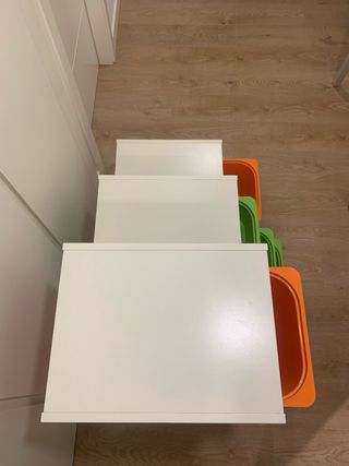 Mueble Almacenaje Juguetes IKEA cajones colores