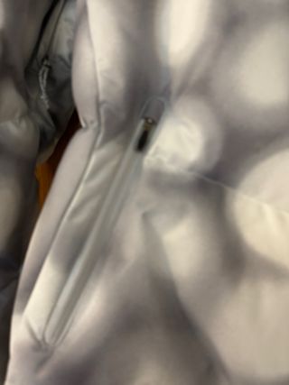 Chaqueta Columbia esquiar mujer gris/blanca