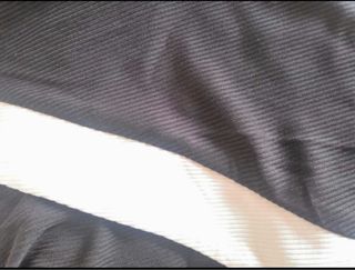 Vestido tubo canalé blanco y negro