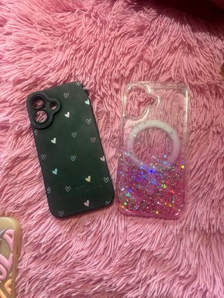 Fundas iPhone Corazones y Brillos