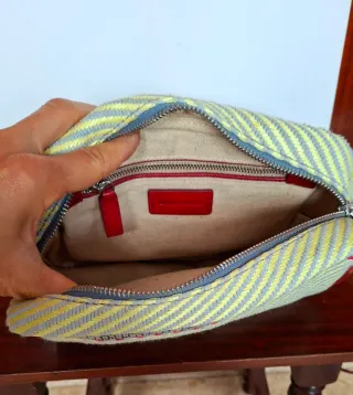 Bolso Bimba y Lola tejido y piel