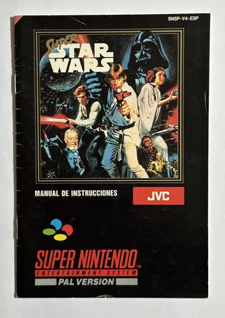 Super Star Wars SNES PAL ESP Caja Manual Cartucho