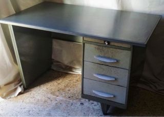 Mesa despacho vintage industrial hierro