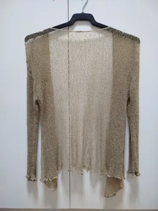 Chaqueta de red beige talla M