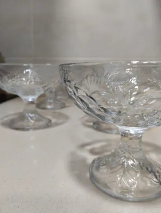 10 Copas de cristal para postre