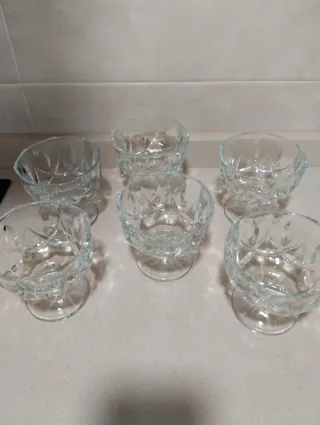 10 Copas de cristal para postre