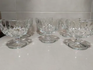 10 Copas de cristal para postre