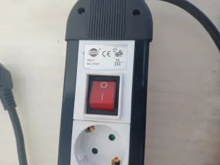 Regleta 10 enchufes con interruptor