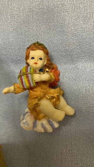 Campanella vetro angelo vintage