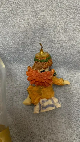 Campanella vetro angelo vintage