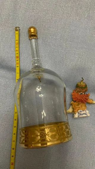 Campanella vetro angelo vintage
