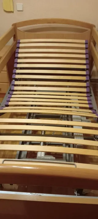 Cama geriátrica asistencial articulada eléctrica