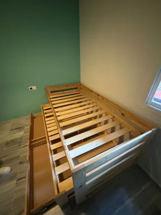 Cama nido LUFE 90x200cm Madera Maciza.