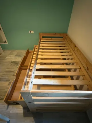 Cama nido LUFE 90x200cm Madera Maciza.