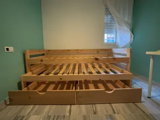 Cama nido LUFE 90x200cm Madera Maciza.