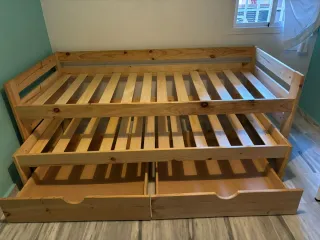 Cama nido LUFE 90x200cm Madera Maciza.