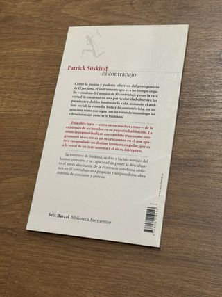 Libro/Novela: El contrabajo - Patrick Süskind
