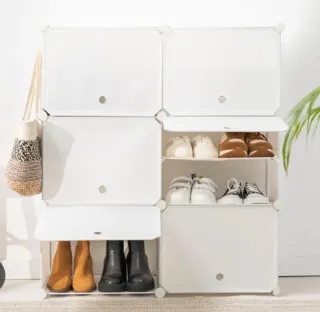 Zapatero modular blanco InnovaGoods