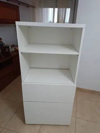 Muebles blanco tipo kallax Ikea