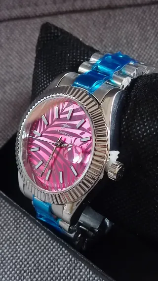 Reloj RICECOO Mujer Rosa y Plateado