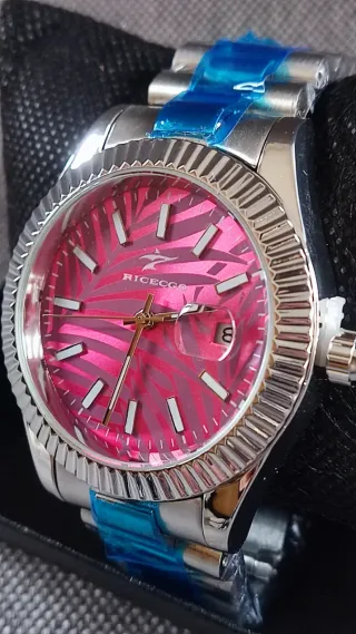 Reloj RICECOO Mujer Rosa y Plateado