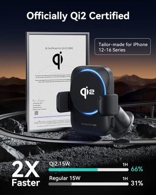 Cargador Inalámbrico Coche INUI 15W Qi2