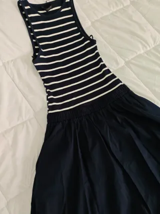 Vestido midi combinado VIRAL de Zara