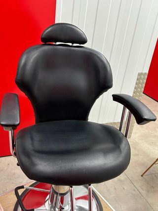 Silla de peluquería/barbero negra Casi nuevo