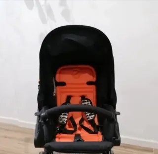 Carro de bebé Jané be Cool azul marino y naranja