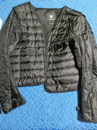 Chaqueta Moto Revit Negra y Blanca