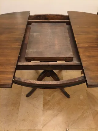 Mesa comedor de madera extensible