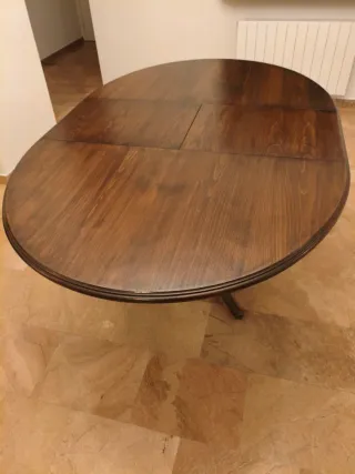 Mesa comedor de madera extensible