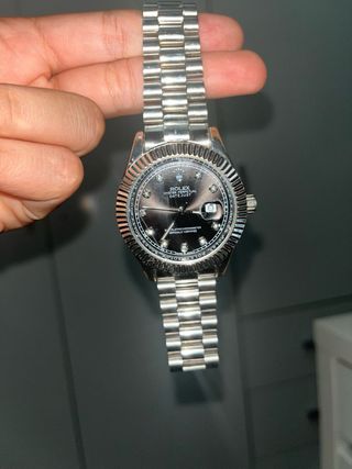 Rolex Datejust Negro Diamantes