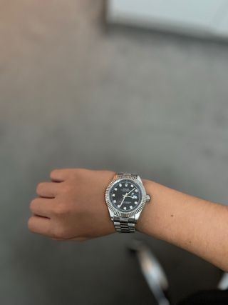 Rolex Datejust Negro Diamantes