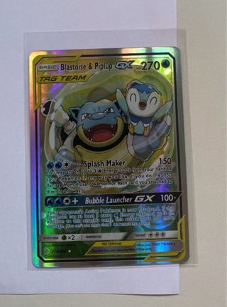 Carta pokemon: Blastoise & Piplup