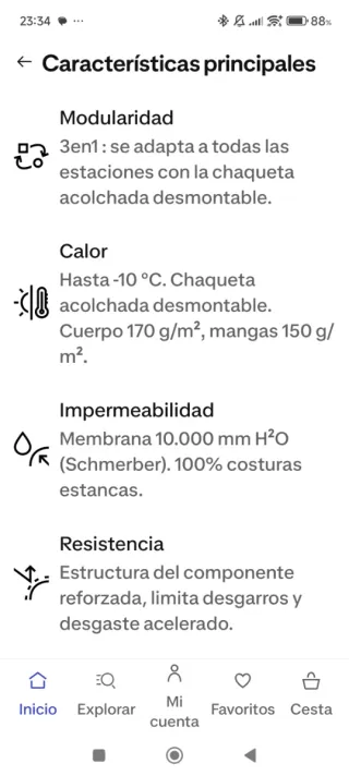 Chaqueta 3 en 1 Quechua MH500 Negra