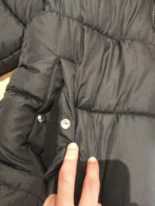 Abrigo largo Thermolite negro