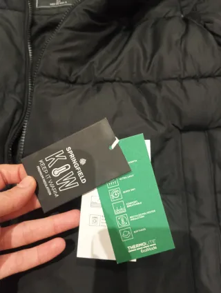 Abrigo largo Thermolite negro