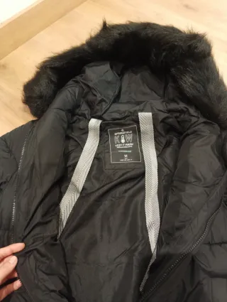 Abrigo largo Thermolite negro