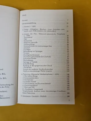 Libro de Música: Kontrapunkt