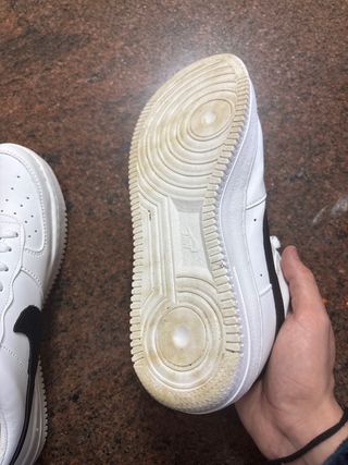 Zapatos Nike Air Force 1 Dorados Blancos