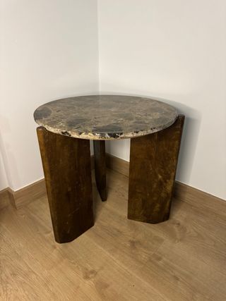 Mesita Noche SKLUM Lavinia Madera y Mármol