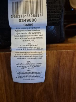 Guantes Entrenamiento Cuero DOMYOS Negro