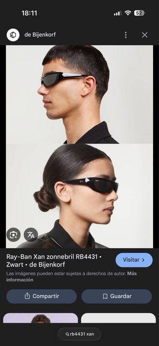 Gafas de sol negras Ray Ban 4431 XAN