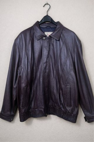 Chaqueta de Cuero Genuino Vintage Europiel Años 90