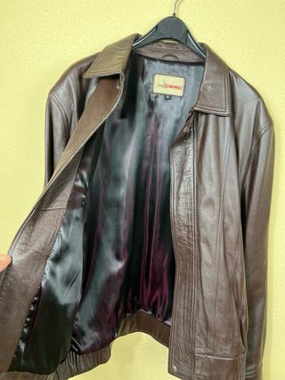 Chaqueta de Cuero Genuino Vintage Europiel Años 90