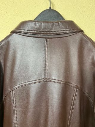 Chaqueta de Cuero Genuino Vintage Europiel Años 90