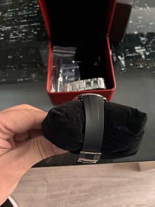 Reloj Rolex Submariner Negro y Plateado