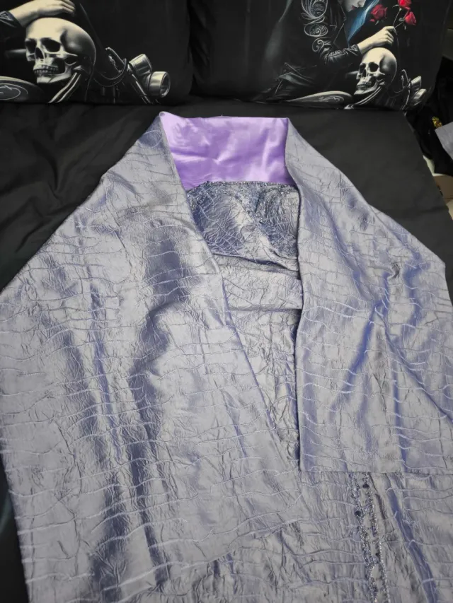 Vestido de Novia Morado/Plateado