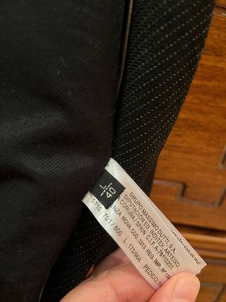 Chaleco Massimo Dutti Negro Talla L